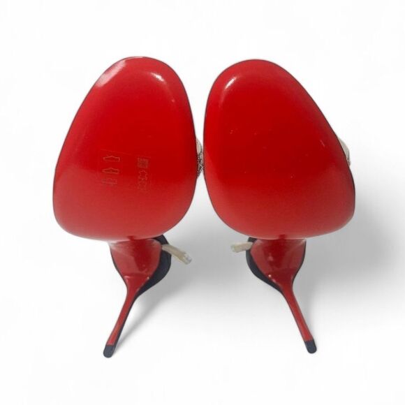 NEW CHRISTIAN LOUBOUTIN Anna Strass Black Crystal Embellished Sandals Si… - Picture 8 of 9